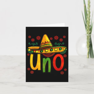 Tarjeta Uno mi primer cumpleaños mexicano Cinco De Mayo