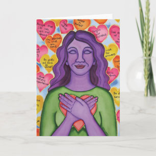 Tarjeta Uno mismo-Amor incondicional de Rita Loyd