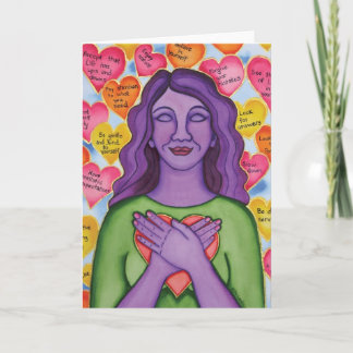 Tarjeta Uno mismo-Amor incondicional de Rita Loyd
