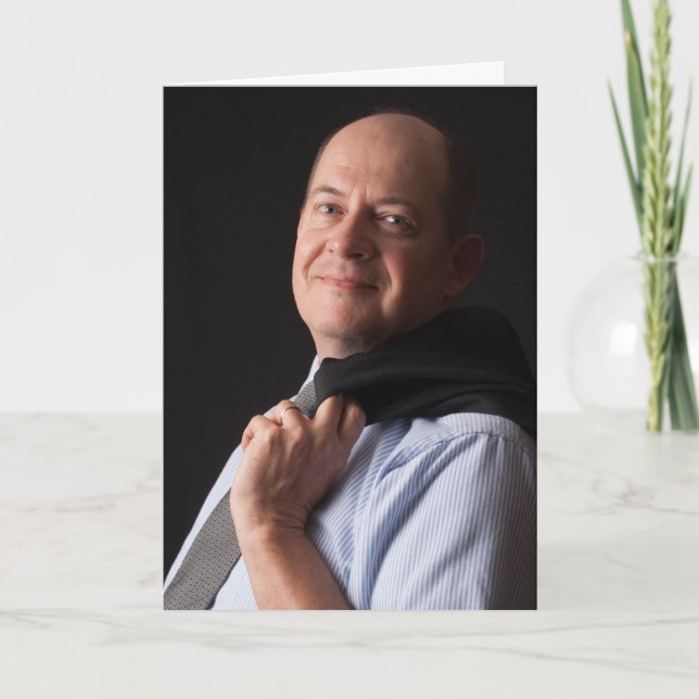 Tarjeta uno-superior del hombre de negocios (Anverso)