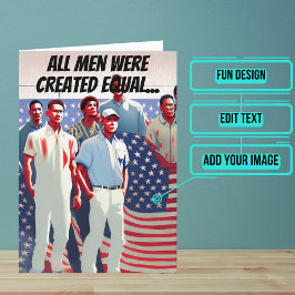 Tarjeta Unos pocos grandes hombres se convirtieron en bomb