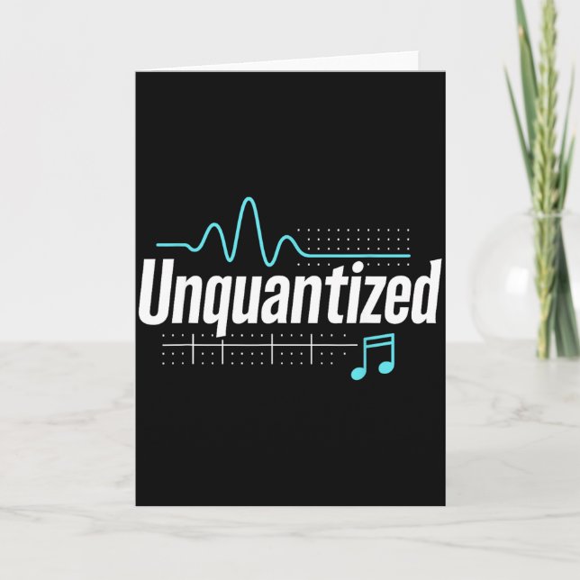 Tarjeta Unquantized Music Producer Musician Graphic  (Anverso)