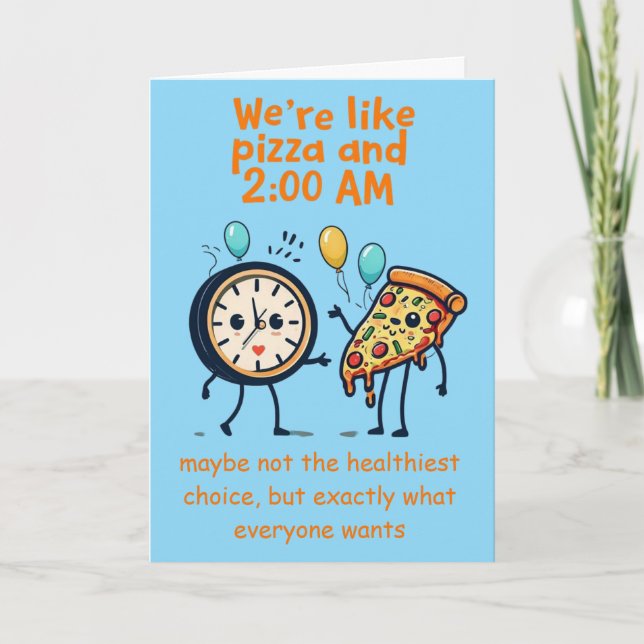 Tarjeta Unstoppable Duo: Pizza & 2:00 AM Anniversary (Anverso)