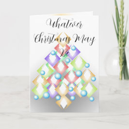 Tarjeta Unusual Minimalist Modern Christmas Tree Greetings