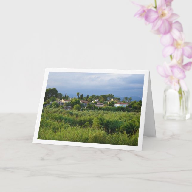 Tarjeta Urbanización de Sant Miquel, Valencia, España (Orquídea)