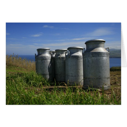 Tarjeta Urnas de la leche