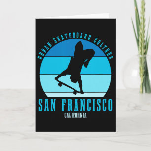 Tarjeta Urnio de patinador de San Francisco California Pat