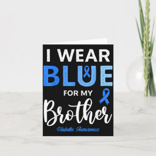 Tarjeta Usa Azul Para Apoyar A Mi Hermano Conciencia Sobre