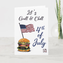 Tarjeta USA Independence Day - Chill