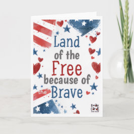 Tarjeta USA Independence Day - Freedom