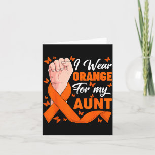 Tarjeta Usa naranja por el mes de concienciación sobre la
