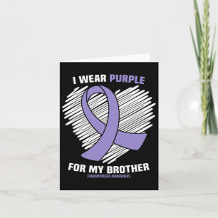 Tarjeta Usa Púrpura Para Mi Hermano Fibromialgia Concienci