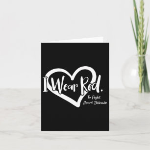 Tarjeta Usa Rojo Para Luchar Contra La Enfermedad Cardíaca