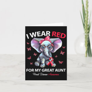 Tarjeta Usa Rojo Para Mi Gran Conciencia Sobre La Enfermed