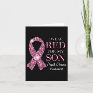 Tarjeta Usa Rojo Para Mi Hijo Enfermedad Cardíaca Ayuda Pa