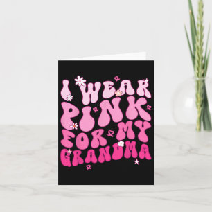 Tarjeta Usa Rosa Para Mi Abuela Apoya El Cáncer De Mama Aw