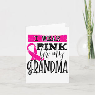 Tarjeta Usa Rosa Para Mi Abuela - Conciencia Sobre El Cánc
