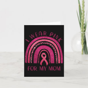 Tarjeta Usa Rosa Para Mi Mamá Cáncer De Mama De Cinta Rosa