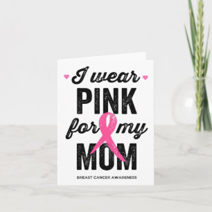 Tarjeta Usa Rosa Para Mi Mamá Concienciación Sobre El Cánc