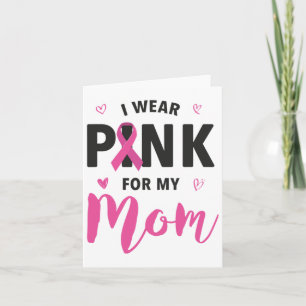 Tarjeta Usa Rosa Para Mi Mamá Concienciación Sobre El Cánc
