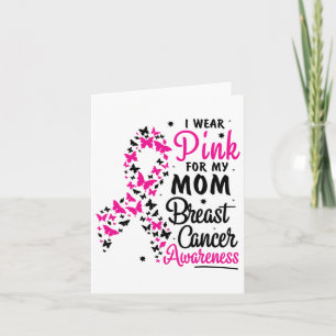 Tarjeta Usa Rosa Para Mi Mamá Para Concienciar Sobre El Cá