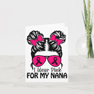 Tarjeta Usa Rosa Para Mis Chicas Nana Messy Bun Toddler Pi