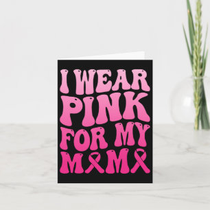 Tarjeta Usa Rosa Por Mi Mamá Equipo De Apoyo Al Cáncer De 