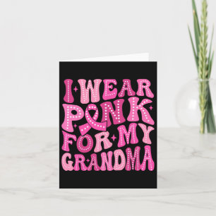 Tarjeta Usa Rosado Para Mi Abuela Cáncer De Mama Supp