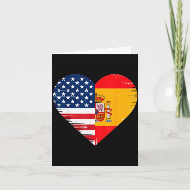 Tarjeta Usa Spain Heart - Dual Citizenship  (Anverso)