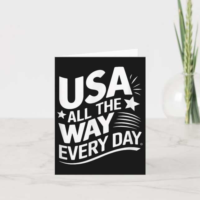 Tarjeta Usa Todo El Camino Cada Día (Anverso)