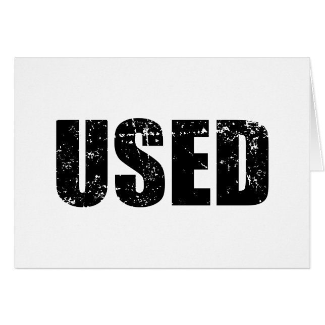 TARJETA USADA (Anverso (Horizontal))