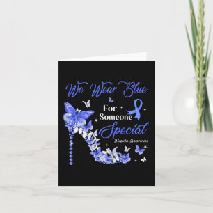 Tarjeta Usamos Mariposas Azules Alopecia Conciencia