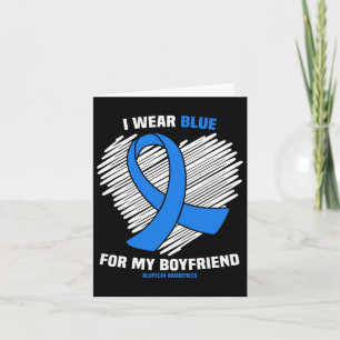 Tarjeta Usar Azul Para La Conciencia De La Alopecia De Mi
