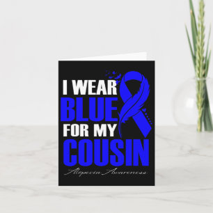 Tarjeta Usar Azul Para Mi Primo Alopecia Pluma