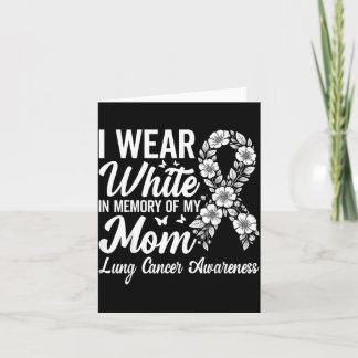 Tarjeta Usar Blanco en Memoria de Mamá Conciencia del Cánc