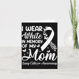 Tarjeta Usar Blanco en Memoria de Mamá Conciencia del Cánc