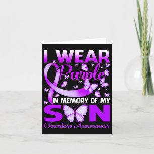 Tarjeta Usar Morado En Memoria De Mi Hijo Conciencia De So