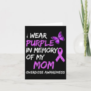 Tarjeta Usar Morado En Memoria De Mi Mamá Conciencia Sobre