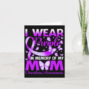 Tarjeta Usar Morado En Memoria De Mi Mamá Conciencia Sobre