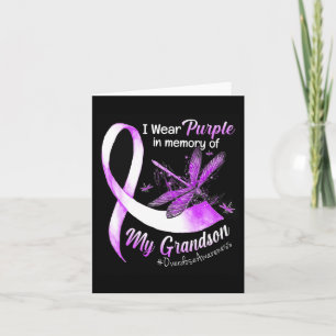 Tarjeta Usar Morado En Memoria De Mi Nieto Conciencia De S