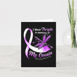 Tarjeta Usar Morado En Memoria De Mi Primo Conciencia De S