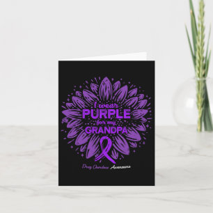 Tarjeta Usar Morado Por El Día Del Abuelo Contra La Sobred