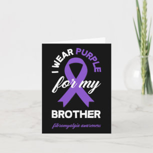 Tarjeta Usar Morado Por La Conciencia De La Fibromialgia D