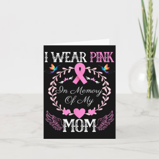Tarjeta Usar Rosa En Memoria De Mamá Conciencia Del Cáncer