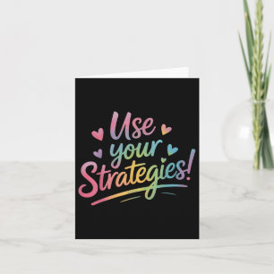 Tarjeta Usar su estrategia Día de Prueba de Estrategias Mo