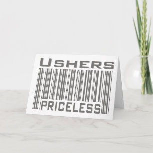 Tarjeta Ushers sin precio