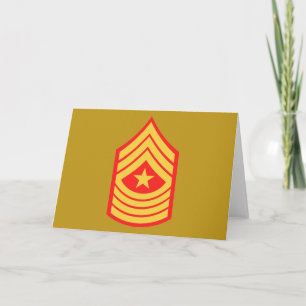 Tarjeta USMC Sargento Mayor E-9