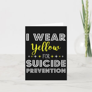 Tarjeta Uso Amarillo Para La Prevención Del Suicidio