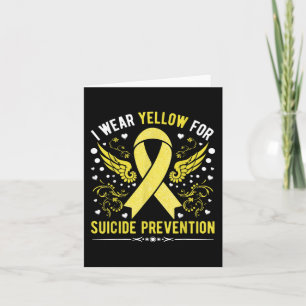 Tarjeta Uso Amarillo Para La Prevención Del Suicidio