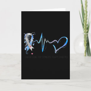 Tarjeta Uso Azul Para Alguien Que Lucha Concienciar Sobre 